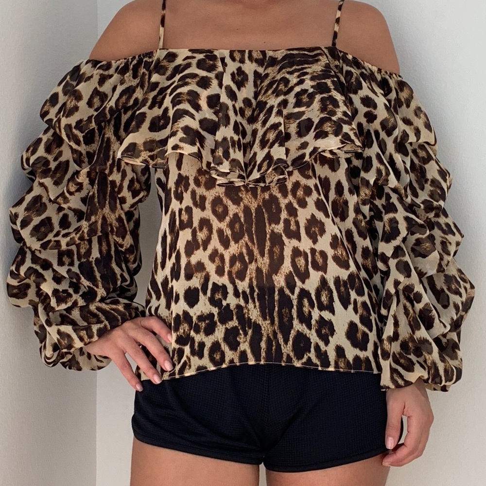 COCONUT ANONYMOUS Animal print top One Size